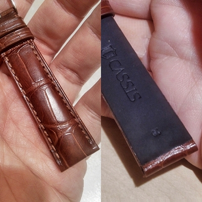 CASSIS 21ミリ ダークブラウン 時計バンド アドナラ カウチック 21ミリ Dark Brown 時計バンド CASSIS アドナラ カウチック カシス